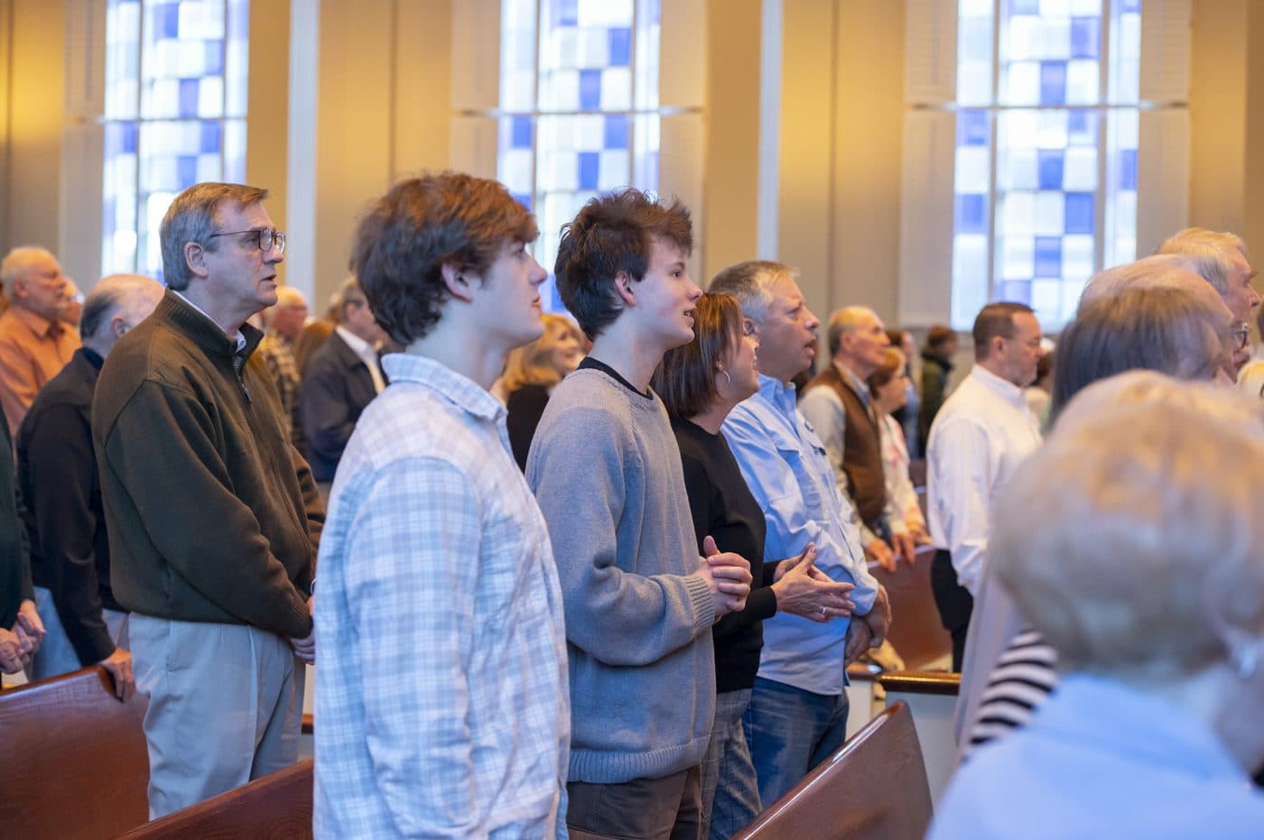 Congregation in worship at Brainerd Baptist