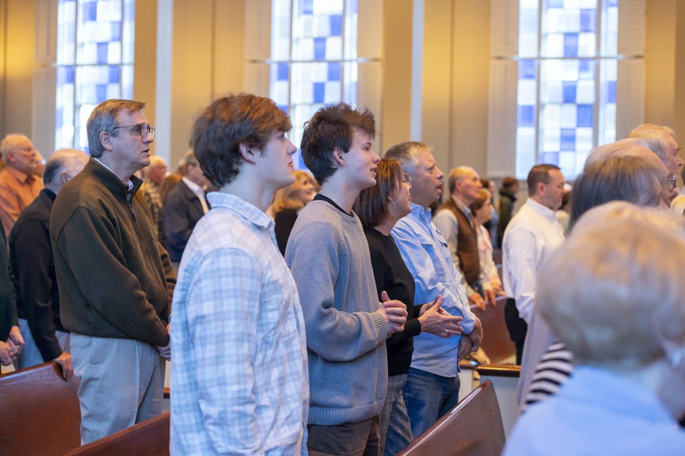 Congregation worshiping at Brainerd Baptist Church