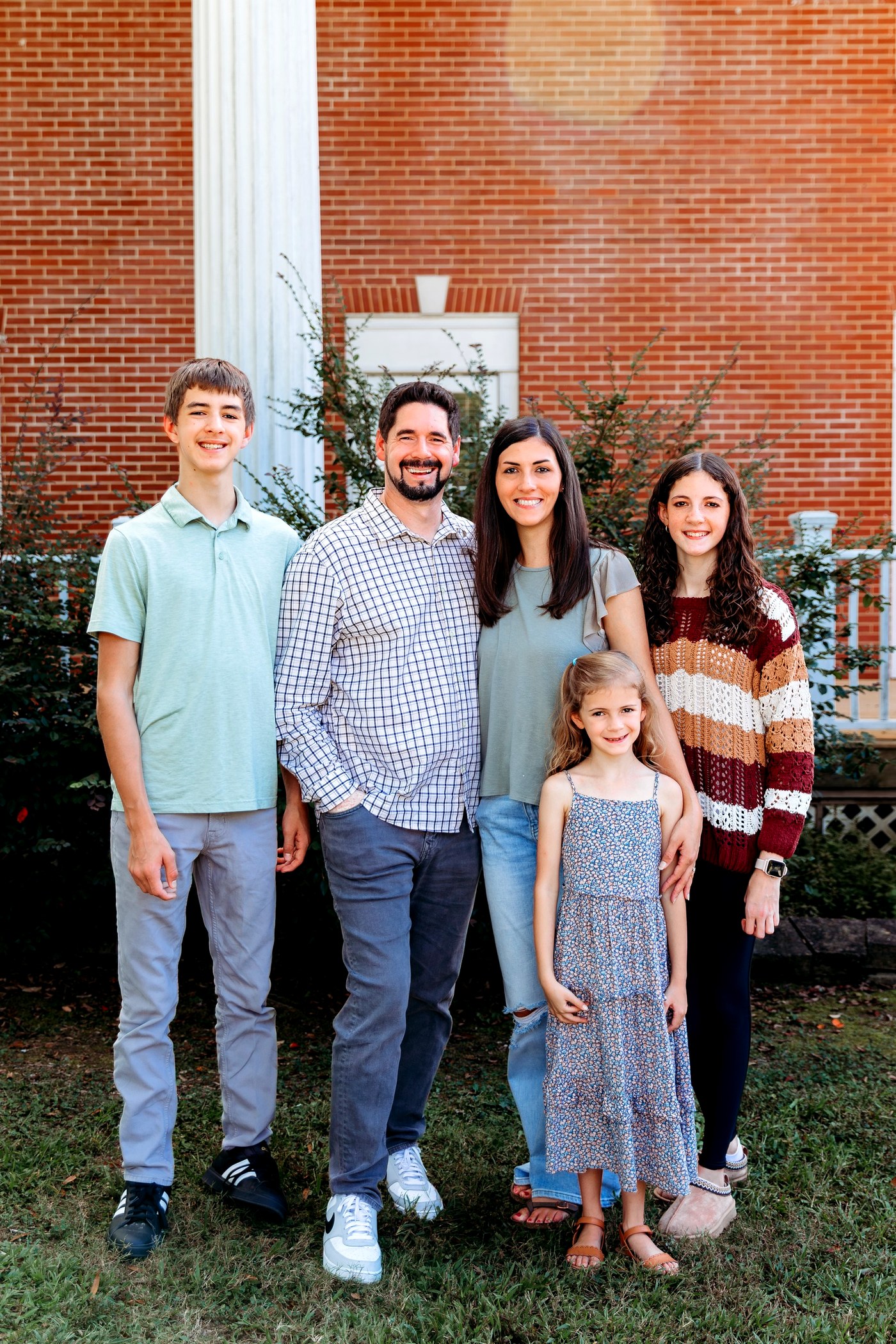 Josiah King with his family